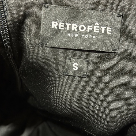 Retrofête Pewter Metallic Gown — Halter, Ruched Waist, Slit, Size Small - Picture 7 of 12